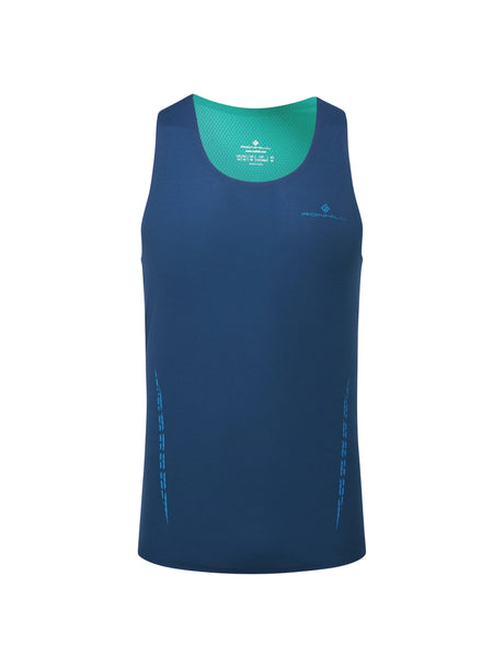 Ronhill Men's Tech Race Vest in Dark Navy/Deep Laguna - front, 3