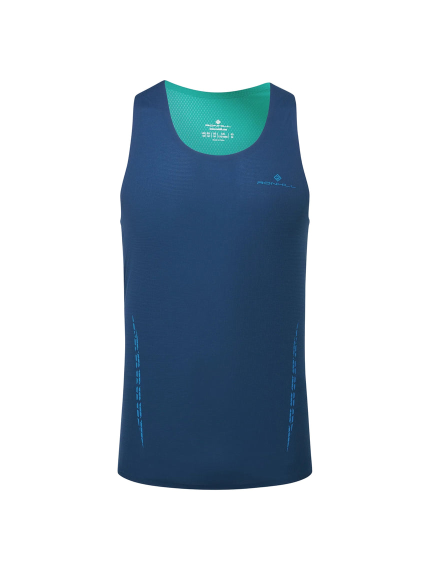 Ronhill Men's Tech Race Vest in Dark Navy/Deep Laguna - front, 3