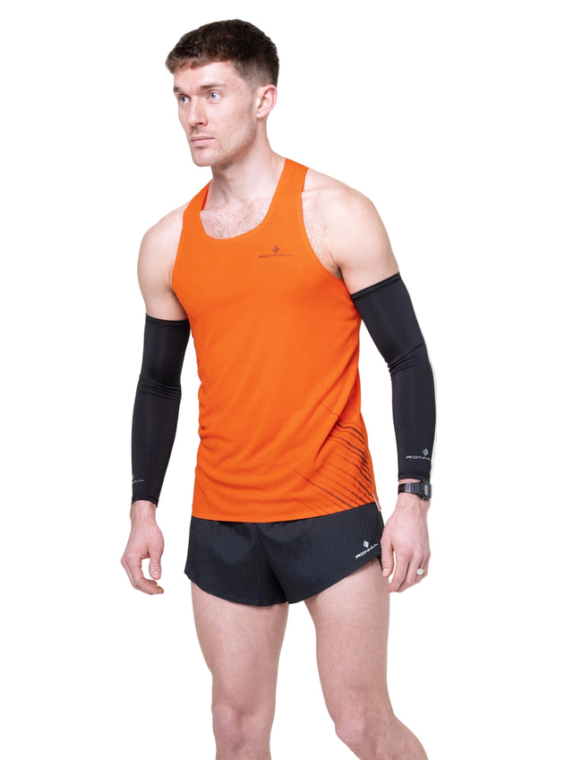 Ronhill Men's Tech Race Vest in Ronhill Red/Black - detail, 1