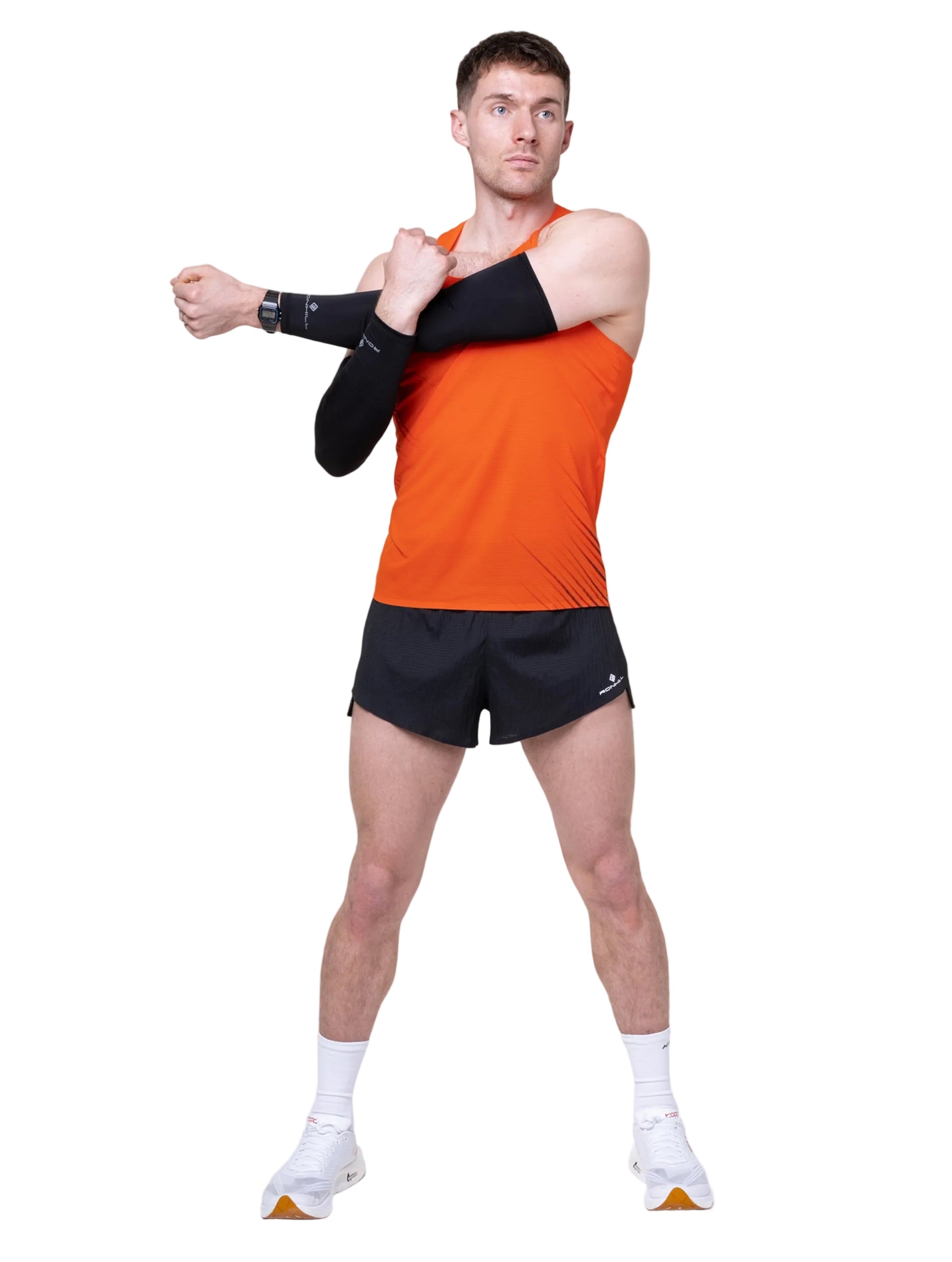 Ronhill Men's Tech Race Vest in Ronhill Red/Black - detail, 4