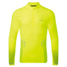 Ronhill Men's Tech Reflect 1/2 Zip in Fluo Yellow/Reflect - front