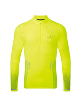 Ronhill Men's Tech Reflect 1/2 Zip in Fluo Yellow/Reflect - front