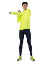 Ronhill Men's Tech Reflect 1/2 Zip in Fluo Zest/Reflect - Studio Stretching