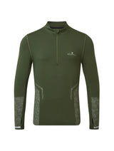 Ronhill Men's Tech Reflect 1/2 Zip in Kelp/Reflect - Front
