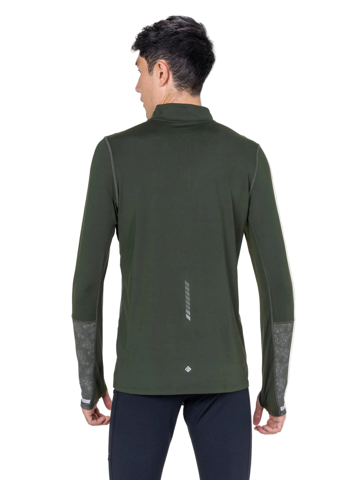 Ronhill Men's Tech Reflect 1/2 Zip in Kelp/Reflect - Studio Back