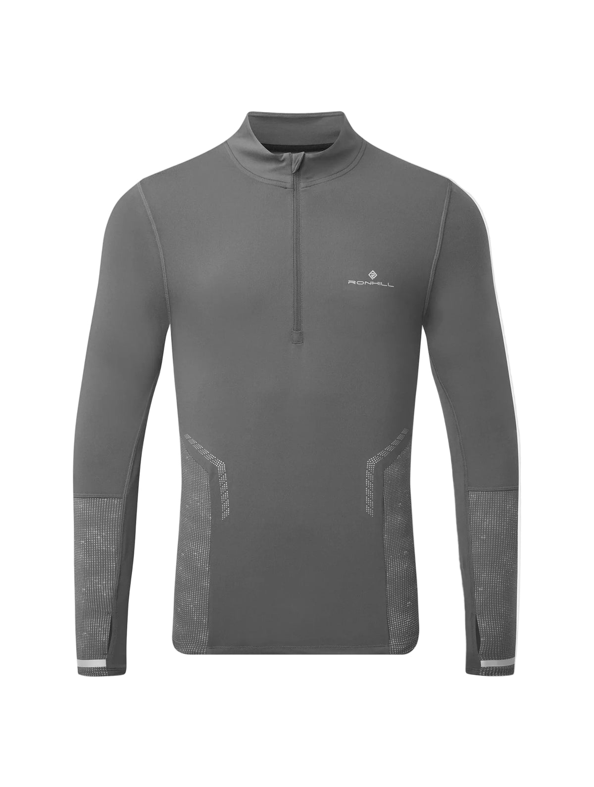 Ronhill Men's Tech Reflect 1/2 Zip in Oxide/Reflect - Front