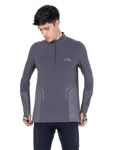 Ronhill Men's Tech Reflect 1/2 Zip in Oxide/Reflect - Studio Front Standing
