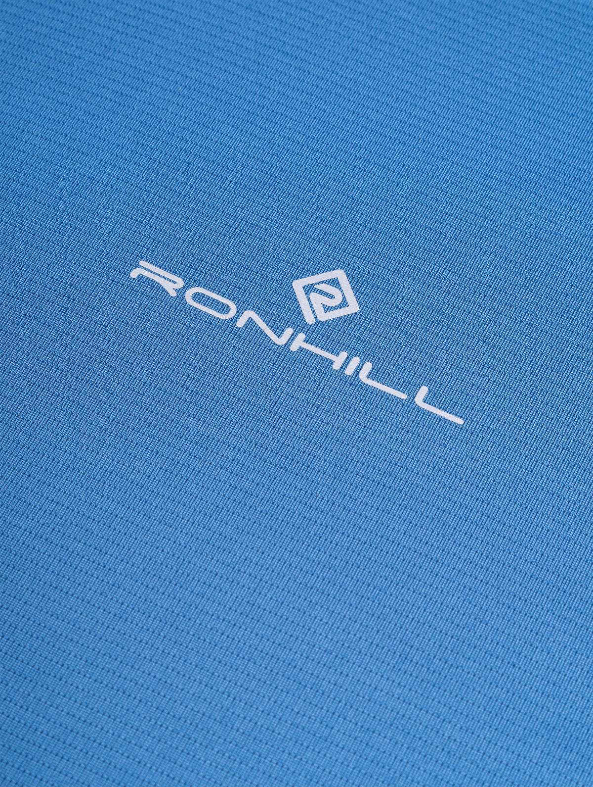 Ronhill Men's Tech Reflect L/S Tee in Glacier/Reflect - Back Plain