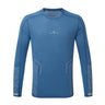 Ronhill Men's Tech Reflect L/S Tee in Glacier/Reflect - Front