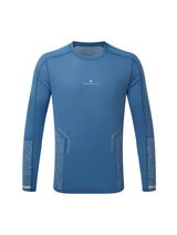 Ronhill Men's Tech Reflect L/S Tee in Glacier/Reflect - Front