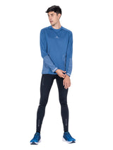 Ronhill Men's Tech Reflect L/S Tee in Glacier/Reflect - Studio Back Close