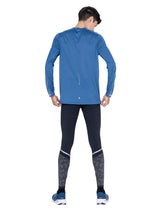 Ronhill Men's Tech Reflect L/S Tee in Glacier/Reflect - Studio Front Three-Quarter