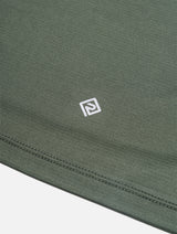 Ronhill Men's Tech Reflect L/S Tee in Kelp/Reflect - Detail Chest Logo