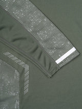Ronhill Men's Tech Reflect L/S Tee in Kelp/Reflect - Detail Cuff Hem