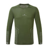Ronhill Men's Tech Reflect L/S Tee in Kelp/Reflect - Front
