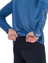 Ronhill Men's Tech Reflect Tight in Black/Reflect - waistband detail