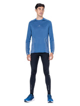 Ronhill Men's Tech Reflect Tight in Black/Reflect - worn, front