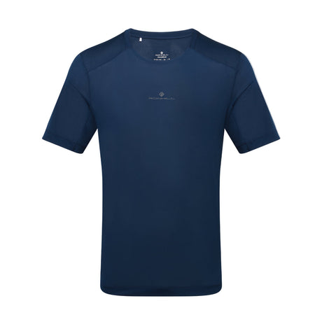 Ronhill Men's Tech S/S Tee in Dark Navy/Oxide - front