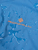 Ronhill Men's Tech Storm Jacket in Glacier/Ronhill Red - water-resistance detail