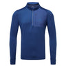 Ronhill Men's Tech Winter 1/2 Zip in Ocean/Electric Blue - front