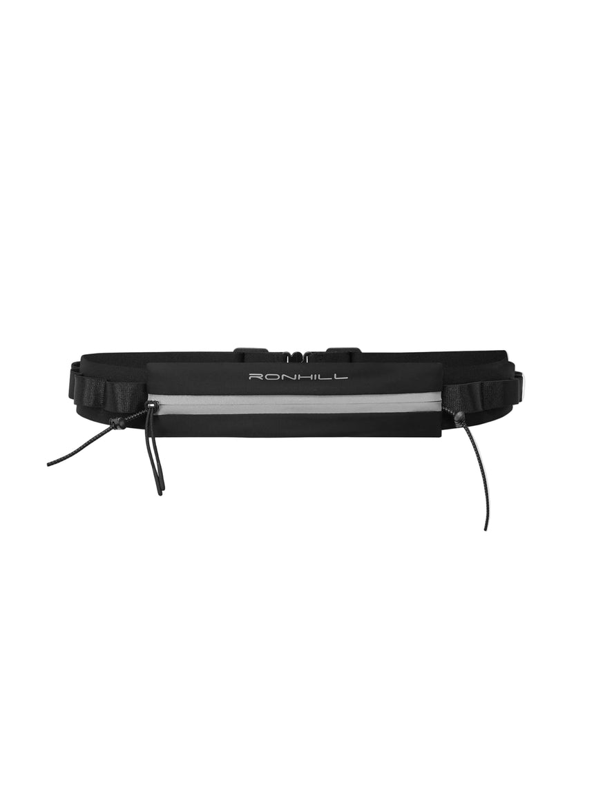 Ronhill Race Waist Belt in All Black - worn