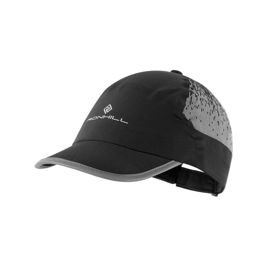 Ronhill Reflect Cap in Black/Reflect - front
