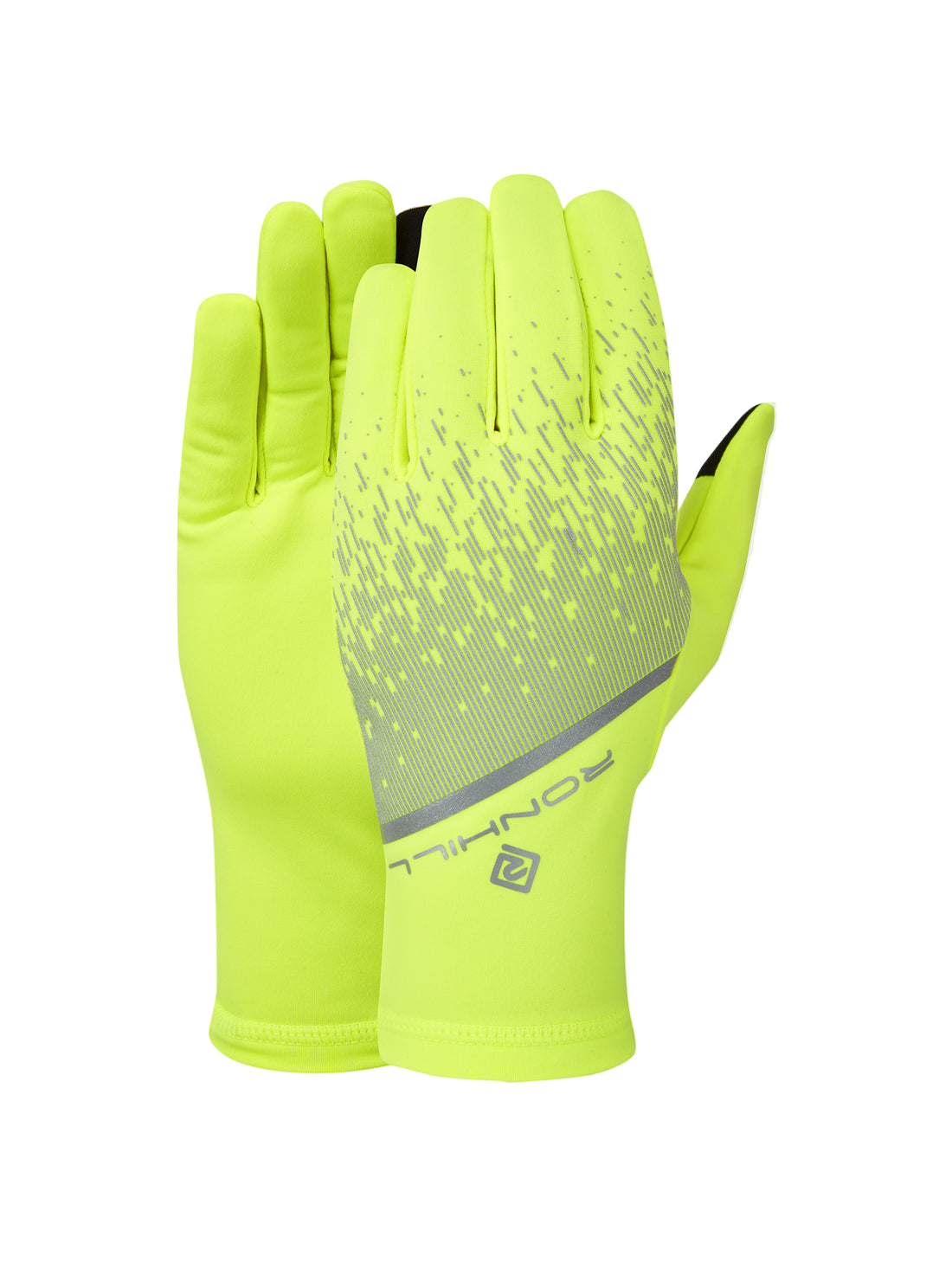 Ronhill Reflect Glove in Fluo Yellow/Reflect - front