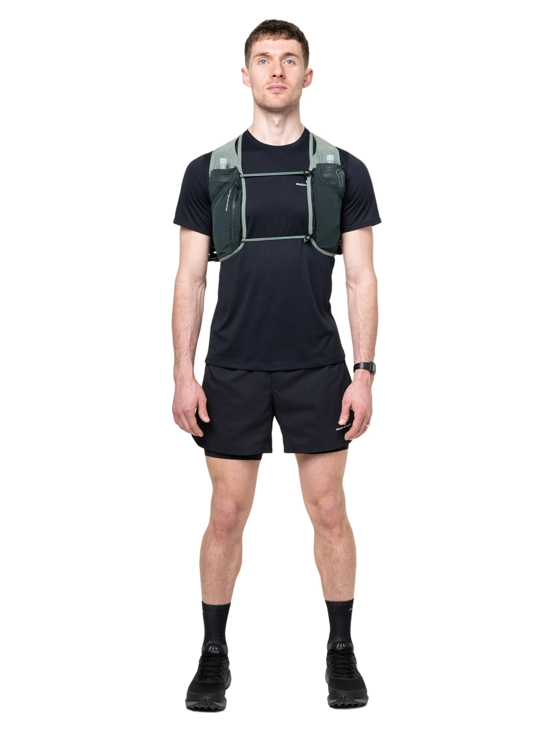 Ronhill Solus 5L Running Vest in Laurel/Dark Laurel - detail, 12