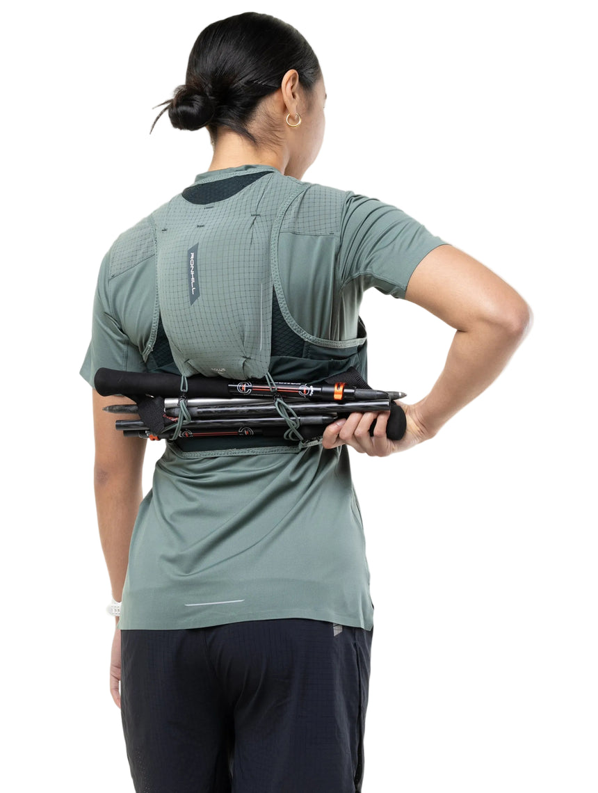 Ronhill Solus 5L Running Vest in Laurel/Dark Laurel - detail, 5