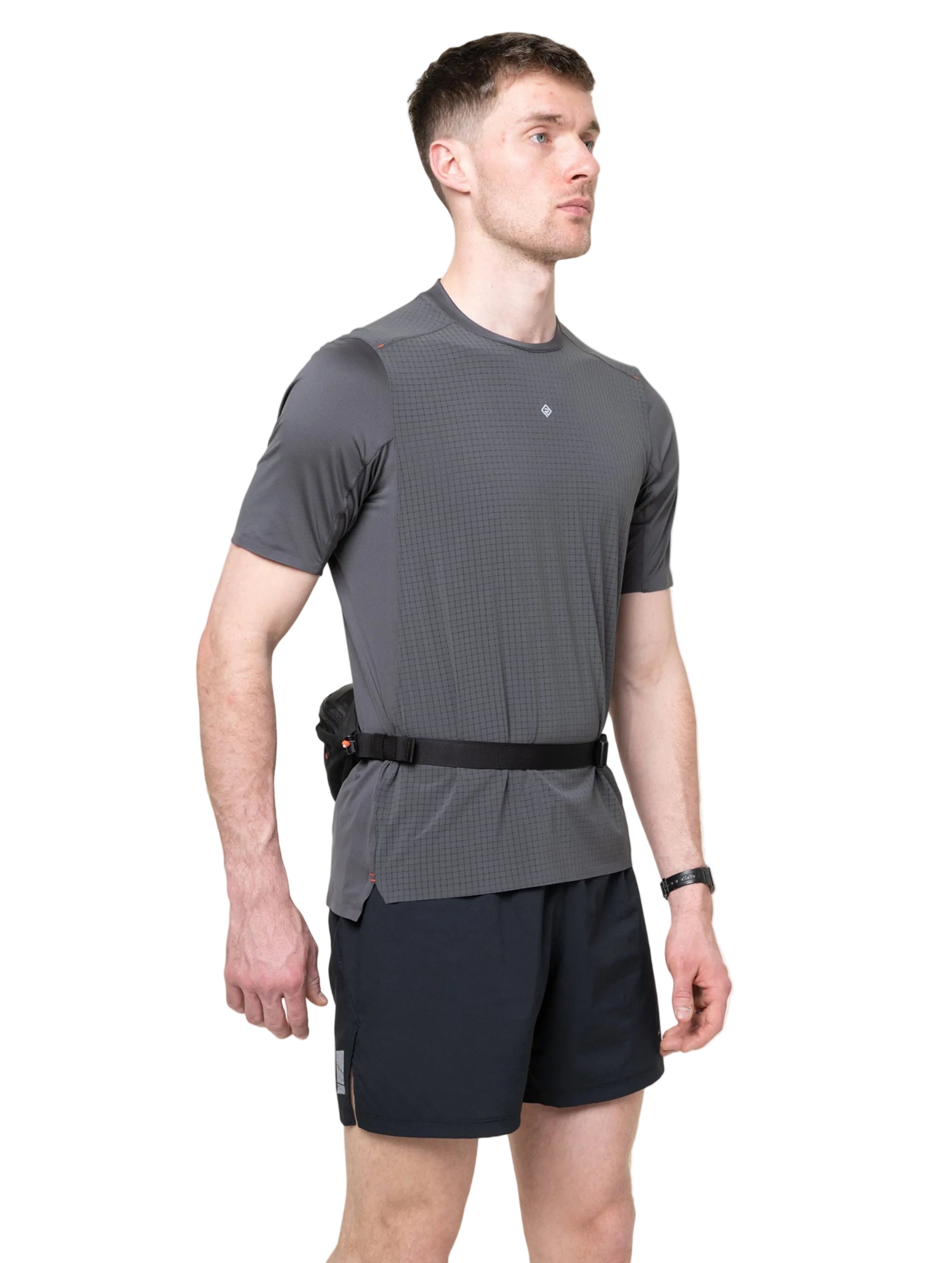 Ronhill Speed 180 Running Belt in Black/Ronhill Red - detail, 5