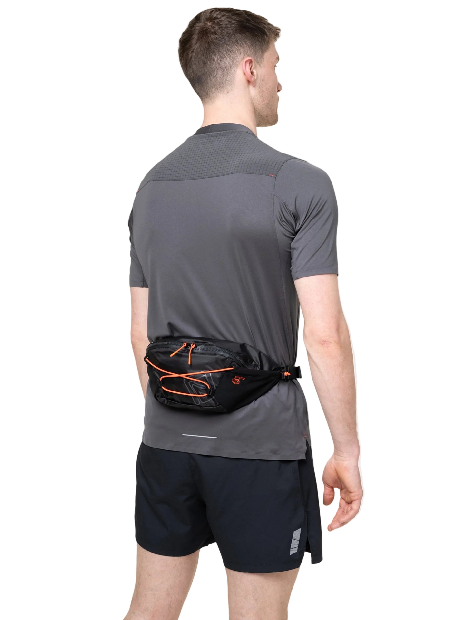 Ronhill Speed 180 Running Belt in Black/Ronhill Red - detail, 7