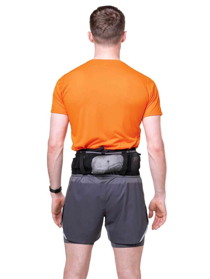 Ronhill Speed 360 Running Belt in Black/Ronhill Red - detail, 4