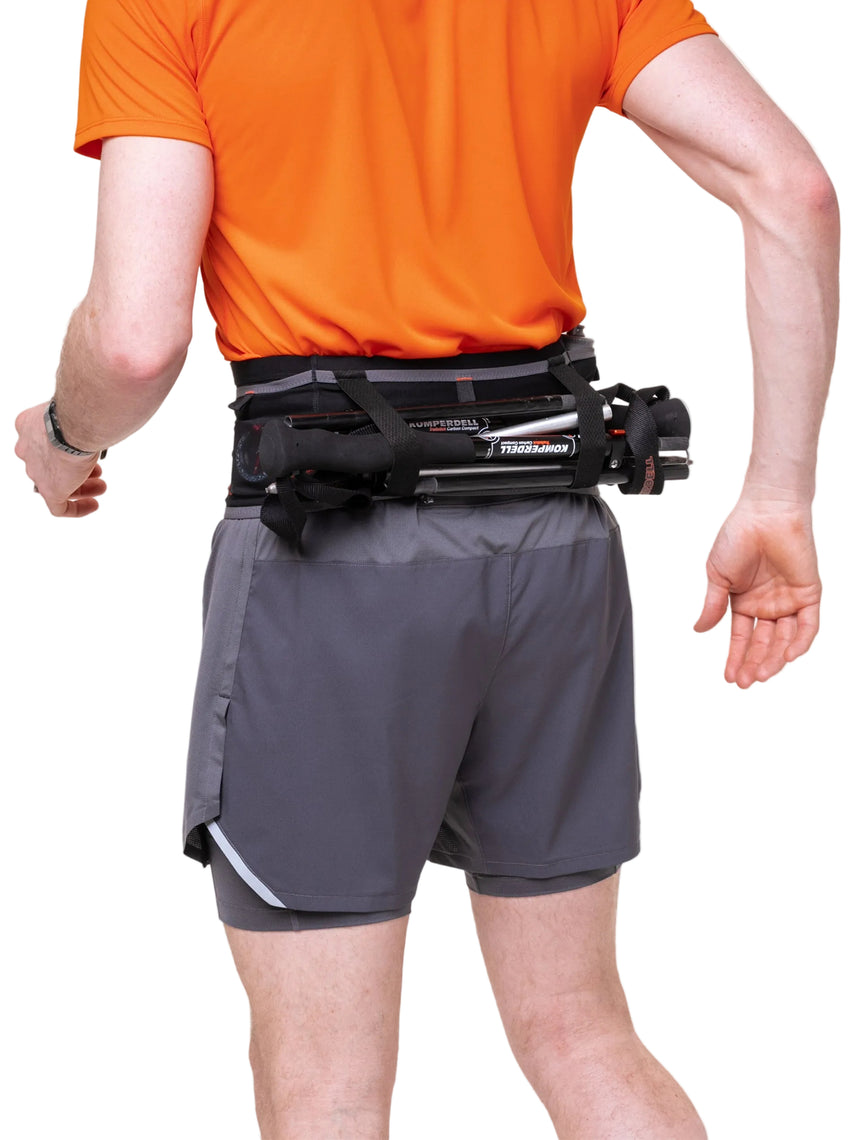 Ronhill Speed 360 Running Belt in Black/Ronhill Red - detail, 6