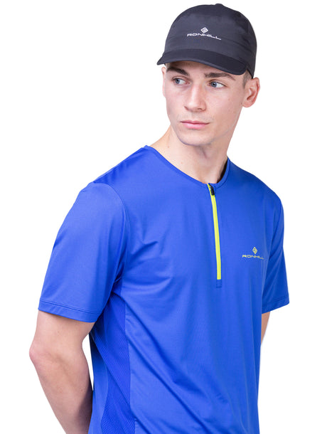 Ronhill Sunlight Cap in All Black - worn, front