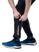 Ronhill Unisex Tech Storm Pant in All Black - ankle zips detail