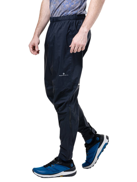 Ronhill Unisex Tech Storm Pant in All Black - shockcord waistband detail