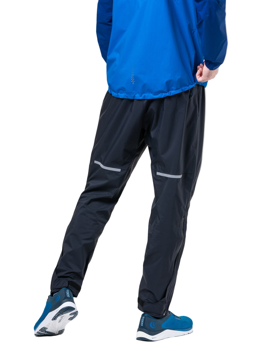 Ronhill Unisex Tech Storm Pant in All Black - worn, back