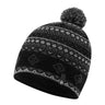Ronhill Winter Bobble Hat in Black/Oxide/White - front