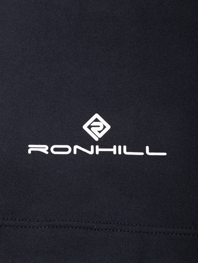 Ronhill Women's Core Capri in All Black - brand logo detail