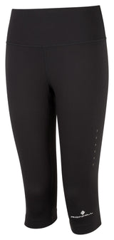 Ronhill Women's Core Capri in All Black - front