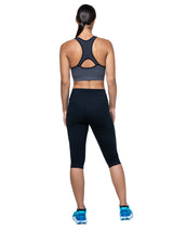 Ronhill Women's Core Capri in All Black - worn, back