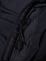 Ronhill Women's Core Crop Tight in Black/Bright White - drawcord detail