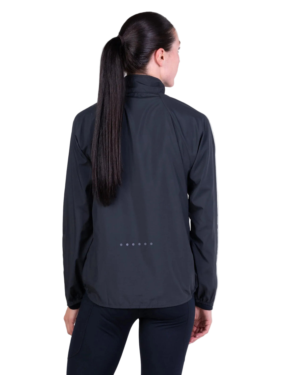 Ronhill Women's Core Jacket in Black/Bright White - back