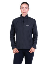 Ronhill Women's Core Jacket in Black/Bright White - front