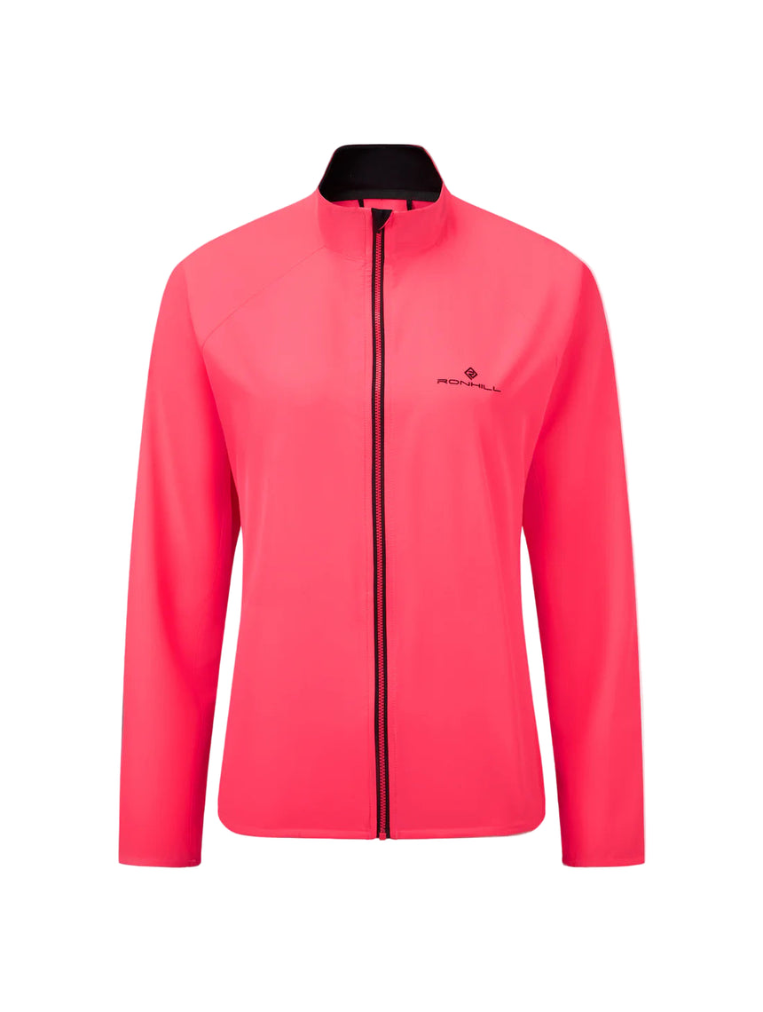 Ronhill Women's Core Jacket in Hot Pink/Black - front