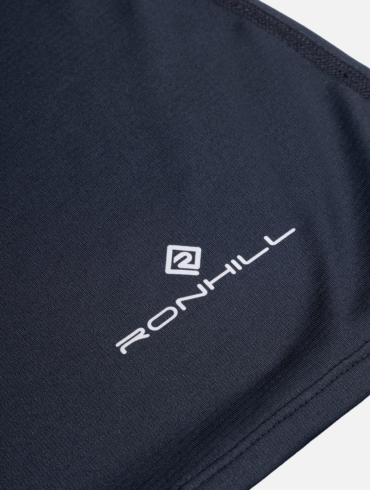 Ronhill Women's Core L/S Tee in Black - neckline detail