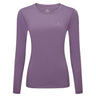 Ronhill Women's Core L/S Tee in Dark Iris/Iris - front