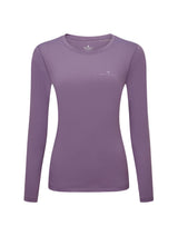 Ronhill Women's Core L/S Tee in Dark Iris/Iris - front