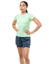 Ronhill Women's Core Twin Short in Evening Haze - front
