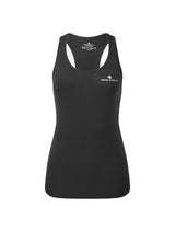 Ronhill Women's Core Vest in Black/Bright White - front
